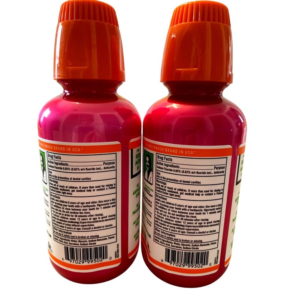 TheraBreath For Kids Anti-Cavity Oral Rinse Strawberry Splash Fluoride Mouthwash - Picture 3 of 4